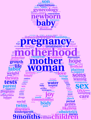 pregnancy tagcloud pictogram